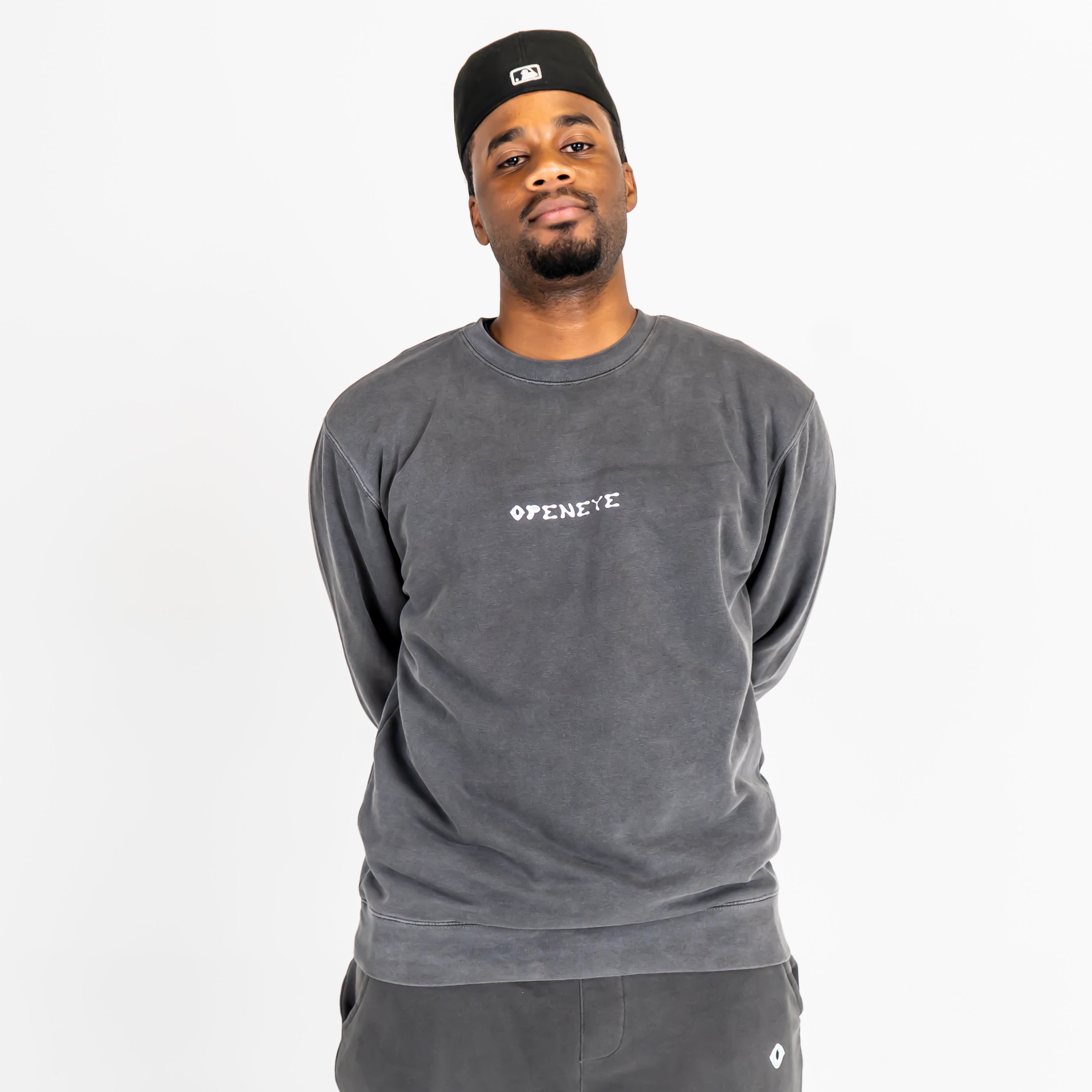 Openeye Charcoal Crewneck